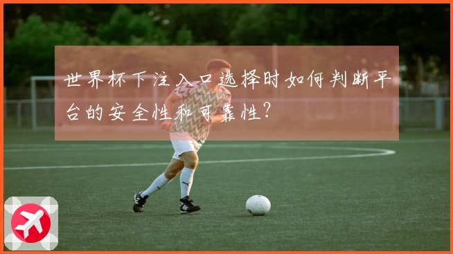 世界杯下注入口选择时如何判断平台的安全性和可靠性？