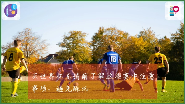 买世界杯竞猜前了解这些赛中注意事项,避免踩坑